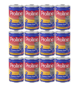Proline Okyanus Balıklı Yetişkin Kedi Konservesi 395 Gr*12 Adet (Kahverengi)
