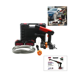 OTO - ARAÇ YIKAMA MAKİNESİ ŞARJLI - YEDEK BATARYALI 135W - 19000 RPM 12000 mAh - 21V 0.62bar A-130 (5343)