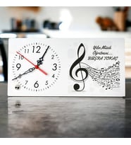 Müzik Öğretmenine Hediye Şık Masa Saati