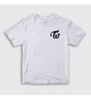 Presmono Unisex Çocuk Beyaz Logo K-Pop Twice T-Shirt 280560tt (Beyaz)