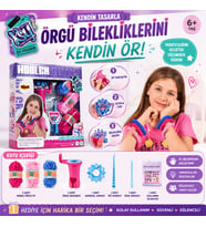 Tekli Örgü Tasarım Seti Renkli İpler ile Kendin Yap Bileklik ve Örgü Atölyesi DIY El Sanatları Seti