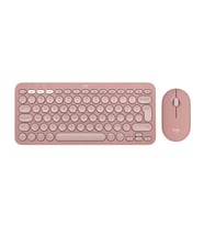 Logitech Pebble 2 Combo Çoklu Sessiz Kablosuz Türkçe Q Klavye Mouse Seti - Pembe 920-012247