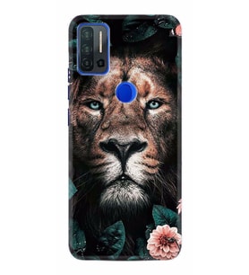 Reeder P13 Blue Max Pro Kılıf Desenli Silikon Leon Flowers 1307