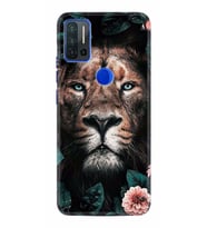 Reeder P13 Blue Max Pro Kılıf Desenli Silikon Leon Flowers 1307