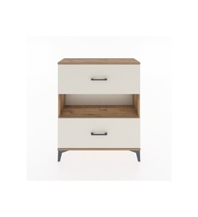 Arges Şifonyer Tek Raflı 2 Çekmeceli 88x30x106 Çam-Aytaşı