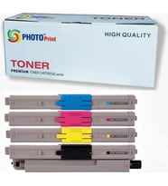 Photo Print Okı C332 / MC363 C332DN / C332DNW / MC363 / MC363DN / MC363DNW 4 Renk Ithal Muadil Toner Seti 3.500 Syf Renkli