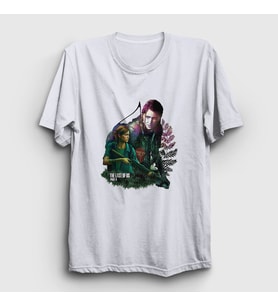 Presmono Unisex Beyaz Ellie Oyun Last Of Us T-Shirt 357667tt