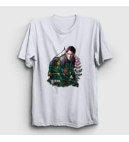 Presmono Unisex Beyaz Ellie Oyun Last Of Us T-Shirt 357667tt