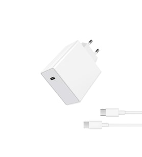 120W USB-C Type-C Hızlı Şarj Seti PD Destekli Turbo Şarj Adaptörü (Beyaz)