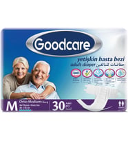 Goodcare Hasta Bezi Yetişkin Bel Bantlı Tekstil Yüzey M Medium - Orta 30 Adet Tekli Pk