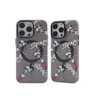 iPhone 14 Pro Kılıf Apollo Magneticsafe Desenli Kapak - Apollo Siyah - 3