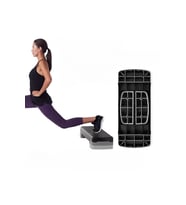Step Tahtası – Aerobik Step Platformu Spor ve Egzersiz Aleti (Siyah-Gri)