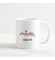 Nefrolog Kupa Bardak (1. Tasarım) (Beyaz)