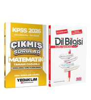 Yediiklim 2026 KPSS Ortaöğretim Önlisans Matematik Konularına Göre Çıkmış Sorular ve AKM Dil Bilgisi Soru Bankası Seti 2 Kitap