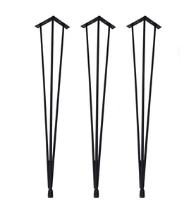 Grande Home Perge 3 lü Metal Firkete Ahşap ve Kütük Sehpa Ayağı 46 cm