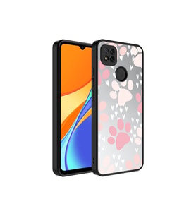 Xiaomi Redmi 9C Uyumlu Kılıf Aynalı Desenli Kamera Korumalı Parlak Zore Mirror Kapak