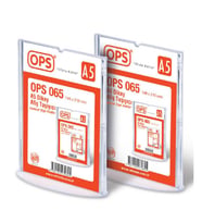 OPS DP 065 A5 T Tipi Dikey Afiş Taşıyıcı (Şeffaf)