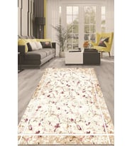 Dijital Kaymaz Taban Yıkanabilir Modern Renkli Salon Halısı Mutfak Halısı Yolluk ND-HT-143 (Krem)
