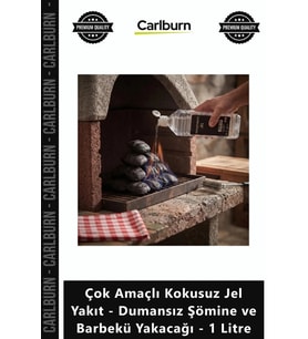Özel Üretim Saf Temiz Çok Amaçlı Kokusuz Jel Yakıt Dumansız Şömine Barbekü Yakacağı 1 Litre