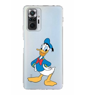 Xiaomi Redmi Note 10 Pro 4G  Kamera Korumalı Kapak Donald Duck Tasarımlı Şeffaf  Kılıf