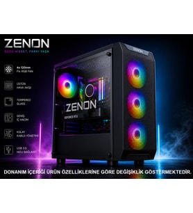 ZENON Gaming ZG-176 Ultra 5 225F 16GB 1TB SSD 8gb RTX5060 DOS Masaüstü Oyun Bilgisayarı (3 Yıl Garanti)