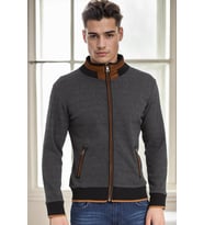 1021 DEWBERRY ERKEK SWEATSHIRT-KOYU DİAGONAL ANTRASİT
