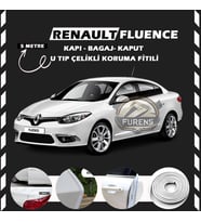 Renault Fluence Oto Araç Kapı Koruma Fitili 5metre Parlak Beyaz Renk