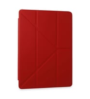 Samsung Galaxy Tab A9 Plus Kılıf Kalemlikli Mars Tablet Kılıfı - Kırmızı
