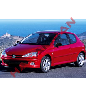 Peugeot 206 Batman Yarasa Ayna Kapağı Piano Black 1998 ve 2012 arası