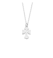 Gümüş Sade Minik Cross Kolye