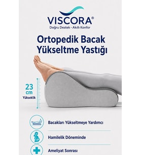 Ortopedik Bacak Yükseltme Yastığı – Hamilelik ve Ameliyat Sonrası Visco Ayak Destek Minderi