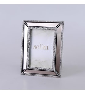 Selim Dekor Elsira 10x15 Aynalı Çerçeve Gümüş