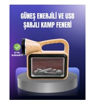 Mey İthalat® Solar Enerjili Alev Lambası – El Feneri ve Dekoratif Işık
