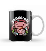 Snaxolotl Funny Axolotl Pun Snacks Desserts Kawaii Kupa Bardak Porselen