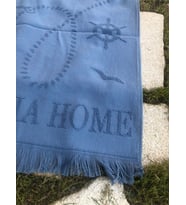 Plaj Havlusu Jakarlı 70x140 cm Mavi