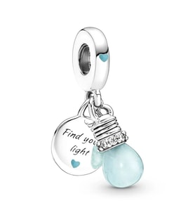 Nur Silver Parlayan Gece Lambası Gümüş Charm NUR-CM00398