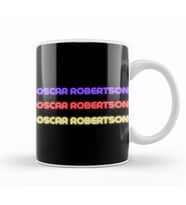 Oscar Robertson  Basketball gifts Vintage Retro Rainbow Quotes For BOYS AND Dad Kupa Bardak Porselen