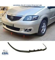 Universal Cupra Ön Lip Mat Siyah ABS 3 Parça Tüm Araçlara Uyumlu