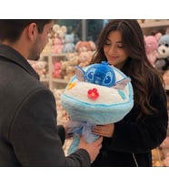 Stitch peluş buket sevgiliye hediye 40 cm fermuarlı