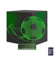 Luvivia Futbol Topu Krampon Futbolcu Kişiye Özel 3D Lamba - Masa Gece Lambası