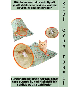 #Oyuncak Evcil Hayvan Pet İnteraktif Sevimli Pati Gözetleme Delikli İlgi Çekici Peluş Fare Oyuncaklı