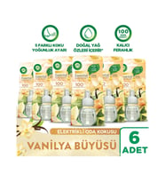Air Wick Elektrikli Oda Kokusu Yedek Şişe Vanilya Büyüsü - Esansiyel Yağlar Içerir x 6 Adet