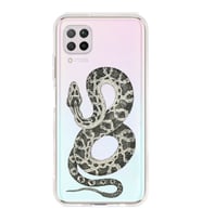 Huawei P40 Lite Uyumlu Yılan Desenli Şeffaf Telefon Kılıfı