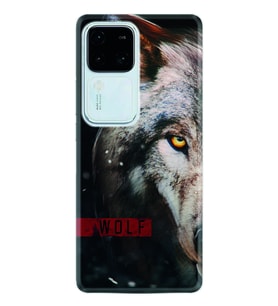 Vivo V30 Kılıf Silikon Desen Özel Seri Wolf Eyes 1758