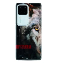 Vivo V30 Kılıf Silikon Desen Özel Seri Wolf Eyes 1758