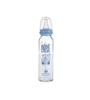 Bebedor Orta Akış Isıcam Biberon (250 ml) / Mavi