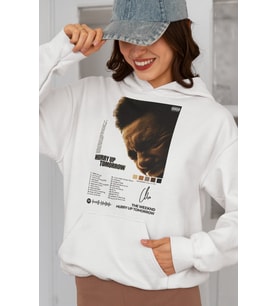 The Weeknd Rapper Baskılı Unisex Oversize Şarkıcı Hoodie