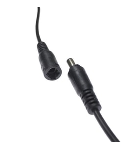 10cm Kablolu DC Barrel Soket Takımı - Siyah