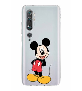 Xiaomi  Mi Note 10  Kamera Korumalı Kapak Mickey Mouse Tasarımlı Şeffaf  Kılıf