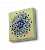 Geometrik Desen Baskılı Doğaltaş  Magnet(KD-062)Buzdolabı Süsü